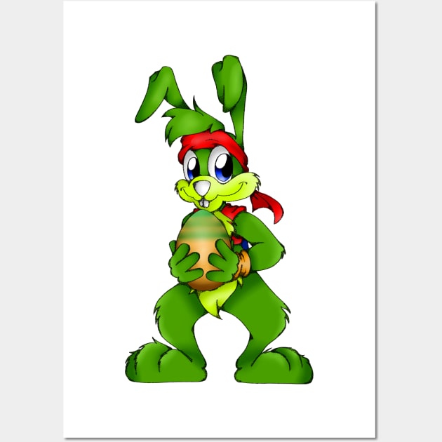 Jazz Jackrabbit - Easter Wall Art by xpArchoN